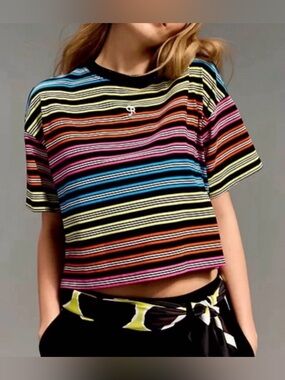 Old Navy x Christopher John Rogers crop t shirt gradient rainbow size 4X